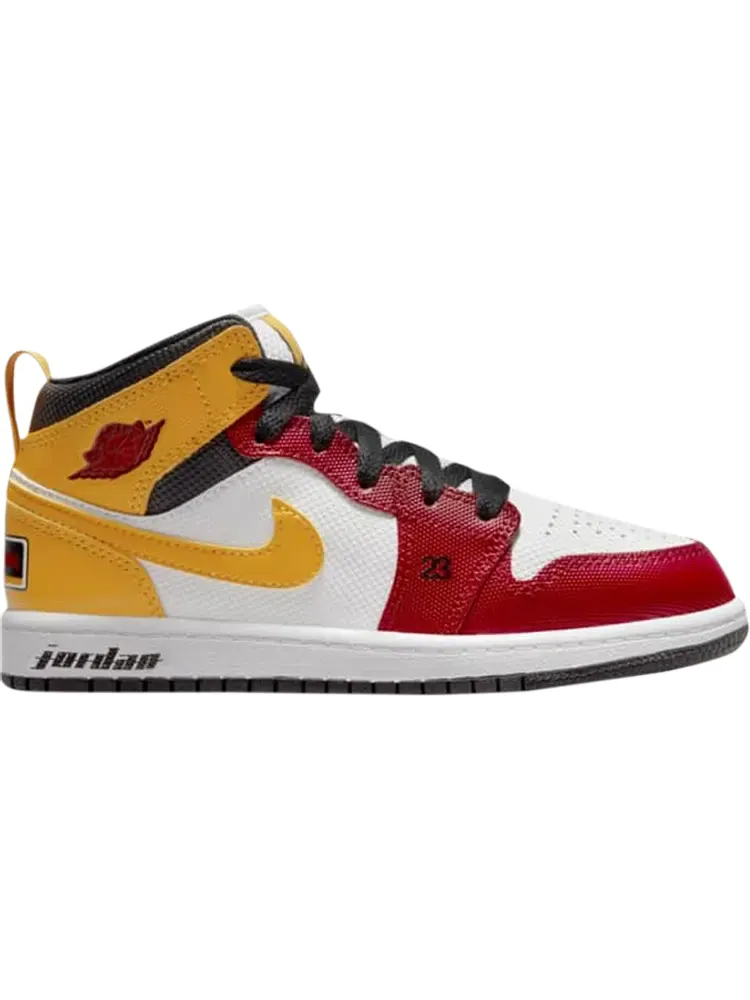 Кроссовки Air Jordan 1 Mid SE PS Motorsport — изображение 1 из 1, белый