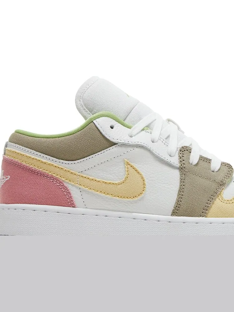 Кроссовки Air Jordan 1 Low SE GS Pastel Grind — изображение 2 из 8, белый