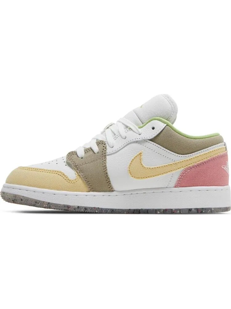 Кроссовки Air Jordan 1 Low SE GS Pastel Grind — изображение 3 из 8, белый