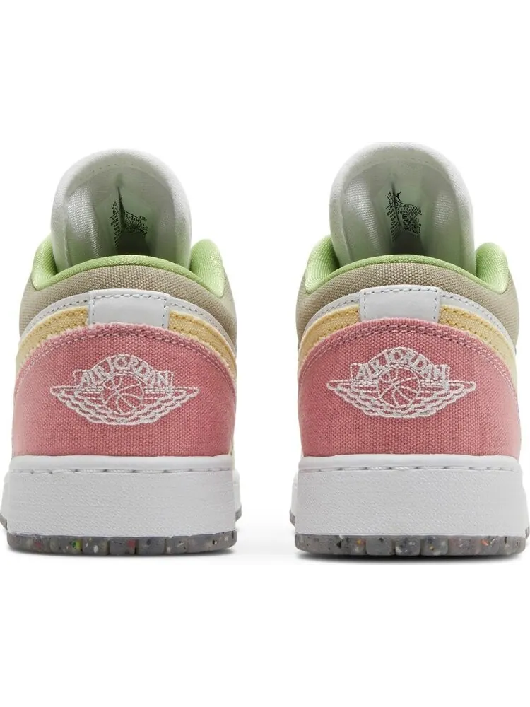 Кроссовки Air Jordan 1 Low SE GS Pastel Grind — изображение 6 из 8, белый