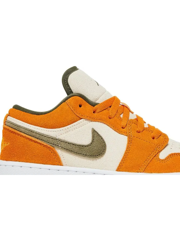 Кроссовки Air Jordan 1 Low SE GS Ceramic — изображение 2 из 8, оранжевый