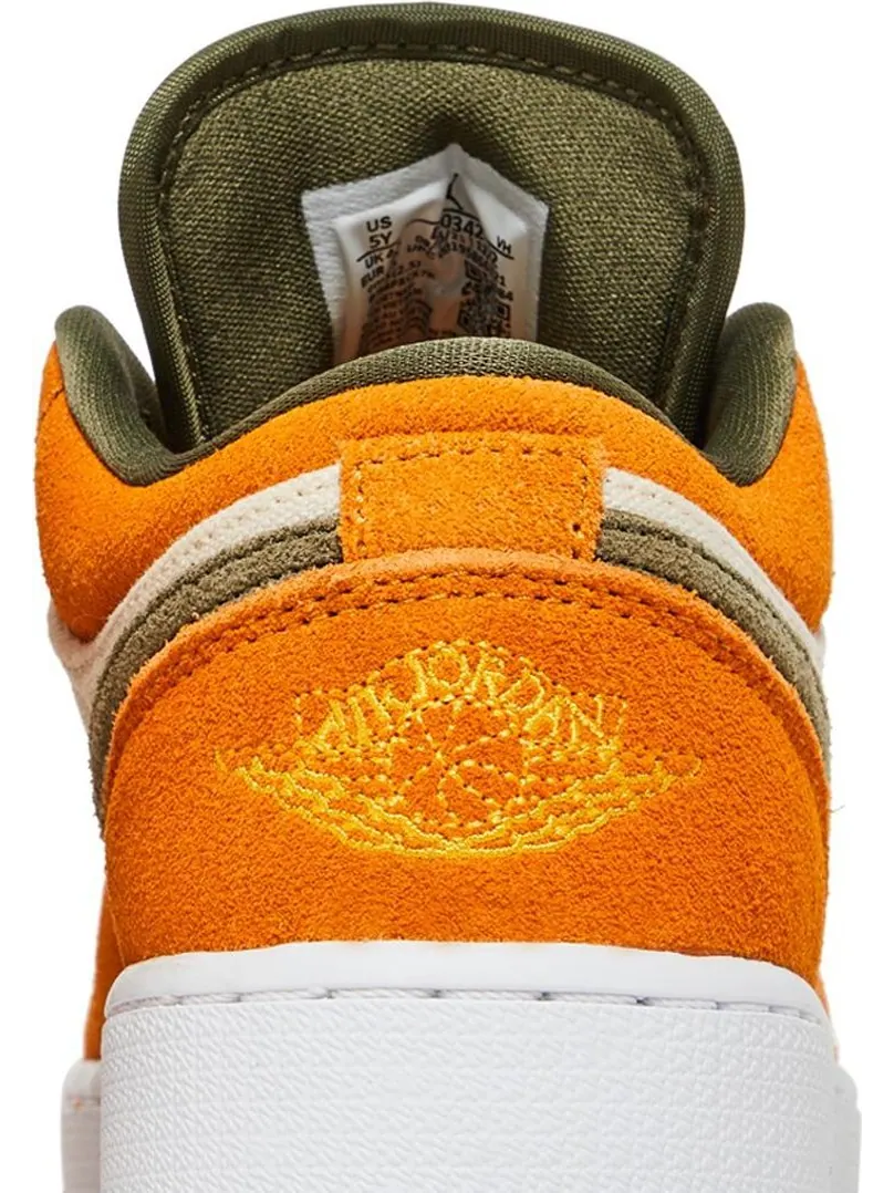 Кроссовки Air Jordan 1 Low SE GS Ceramic — изображение 7 из 8, оранжевый