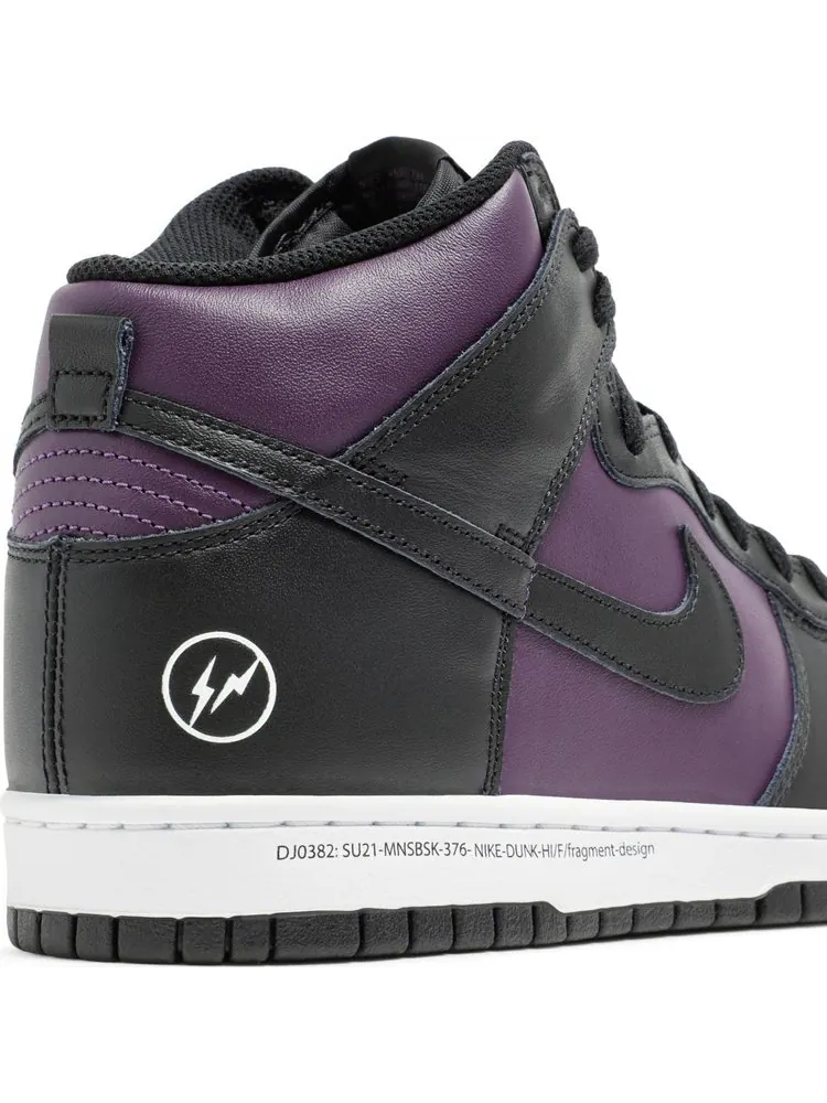 Кроссовки Nike Dunk High x Fragment Design 'Vast Grey' — изображение 10 из 10, фиолетовый