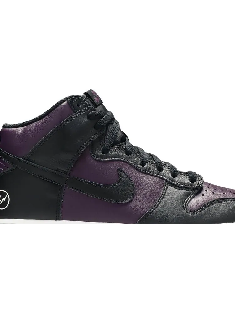 Кроссовки Nike Dunk High x Fragment Design 'Vast Grey' — изображение 2 из 10, фиолетовый