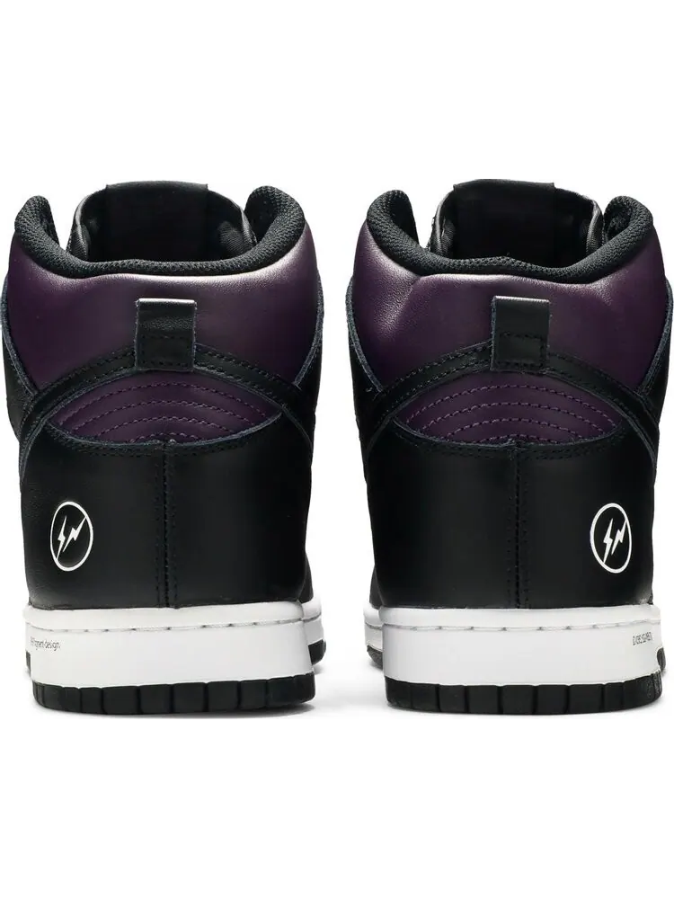Кроссовки Nike Dunk High x Fragment Design 'Vast Grey' — изображение 6 из 10, фиолетовый