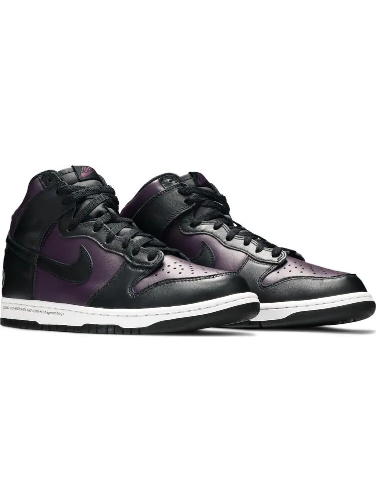 Кроссовки Nike Dunk High x Fragment Design 'Vast Grey' — изображение 8 из 10, фиолетовый