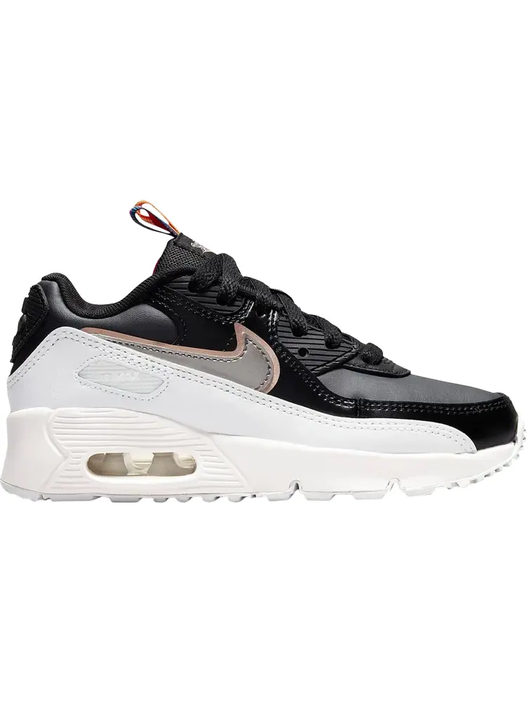 Кроссовки Nike Air Max 90 Leather SE PS 'Off Noir Metallic Pewter' — изображение 1 из 1, черный