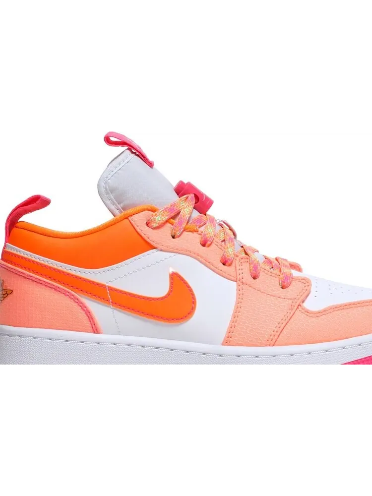 Кроссовки Air Jordan 1 Low Utility GS Crimson Pulse — изображение 2 из 8, оранжевый