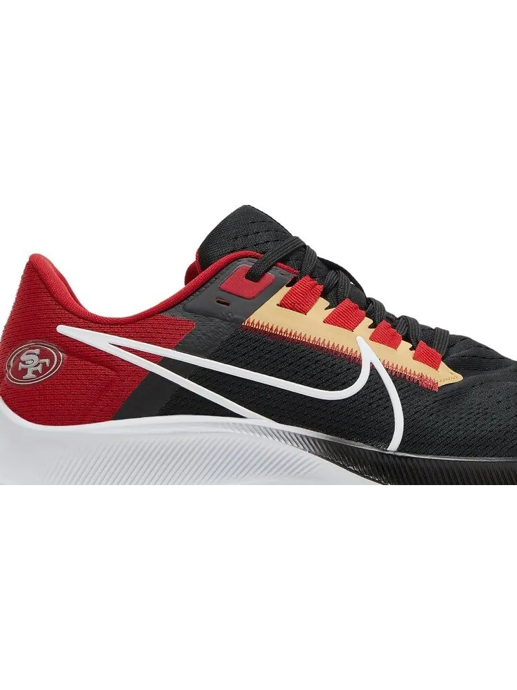 Кроссовки Nike NFL x Air Zoom Pegasus 38 'San Francisco 49ers' — изображение 2 из 8, черный