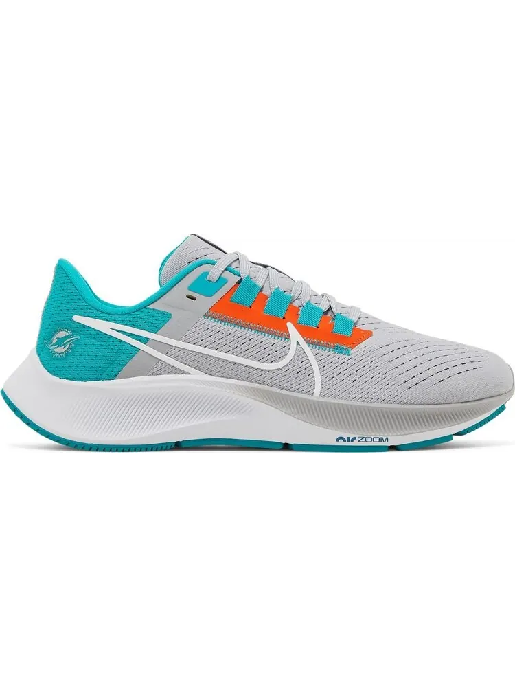 Кроссовки Nike NFL x Air Zoom Pegasus 38 'Miami Dolphins' — изображение 1 из 8, серый