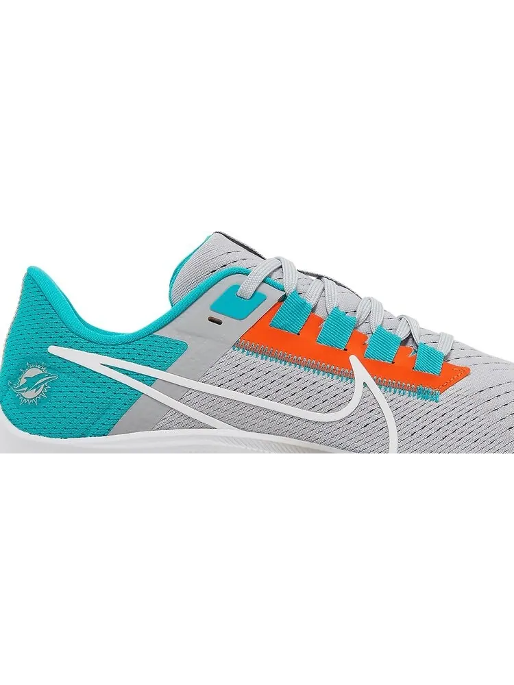 Кроссовки Nike NFL x Air Zoom Pegasus 38 'Miami Dolphins' — изображение 2 из 8, серый