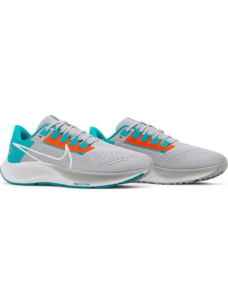 Кроссовки Nike NFL x Air Zoom Pegasus 38 'Miami Dolphins' — изображение 8 из 8, серый