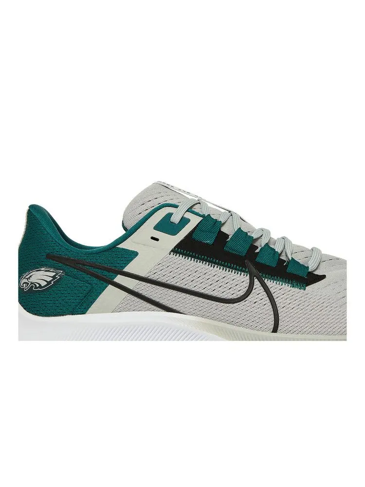 Кроссовки Nike NFL x Air Zoom Pegasus 38 'Philadelphia Eagles' — изображение 3 из 9, серебристый/черный