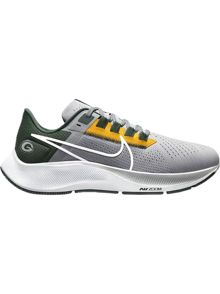 Кроссовки Nike NFL x Air Zoom Pegasus 38 'Green Bay Packers' — изображение 1 из 1, серый