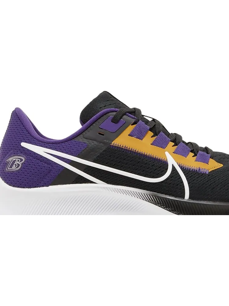 Кроссовки Nike NFL x Air Zoom Pegasus 38 'Baltimore Ravens' — изображение 2 из 8, черный