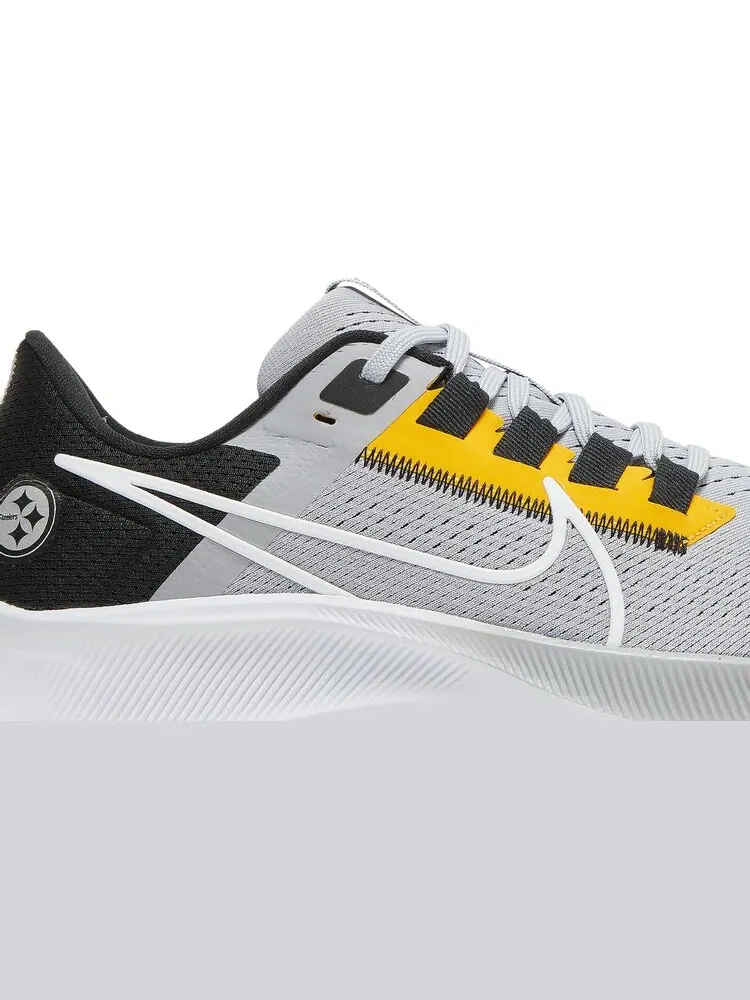 Кроссовки Nike NFL x Air Zoom Pegasus 38 'Pittsburgh Steelers' — изображение 2 из 8, серый