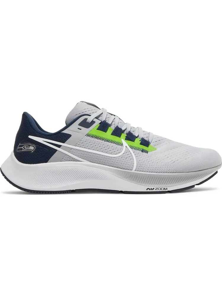 Кроссовки Nike NFL x Air Zoom Pegasus 38 'Seattle Seahawks' — изображение 1 из 8, серый