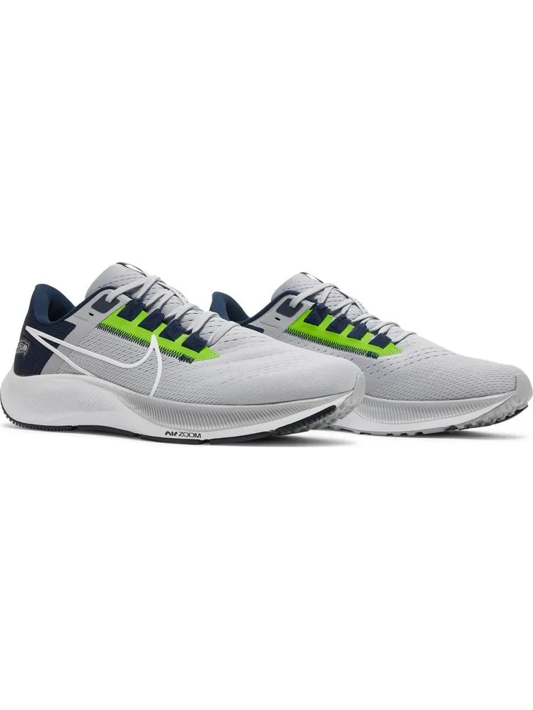 Кроссовки Nike NFL x Air Zoom Pegasus 38 'Seattle Seahawks' — изображение 8 из 8, серый