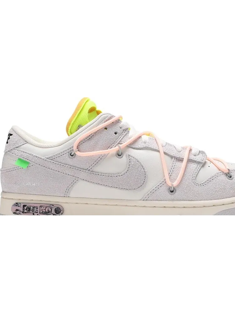 Кроссовки Nike Off-White x Dunk Low 'Lot 12 of 50' — изображение 2 из 10, белый