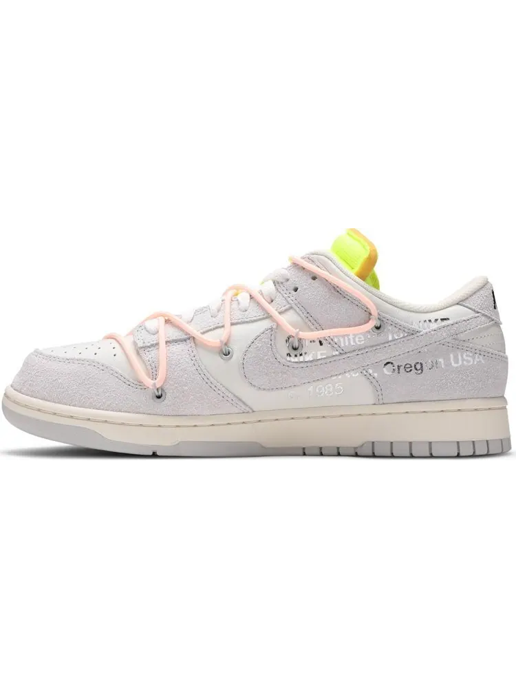 Кроссовки Nike Off-White x Dunk Low 'Lot 12 of 50' — изображение 3 из 10, белый