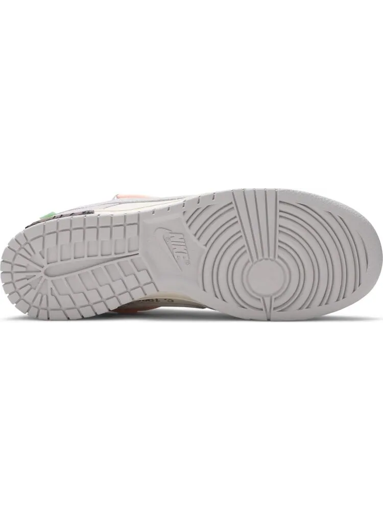 Кроссовки Nike Off-White x Dunk Low 'Lot 12 of 50' — изображение 4 из 10, белый