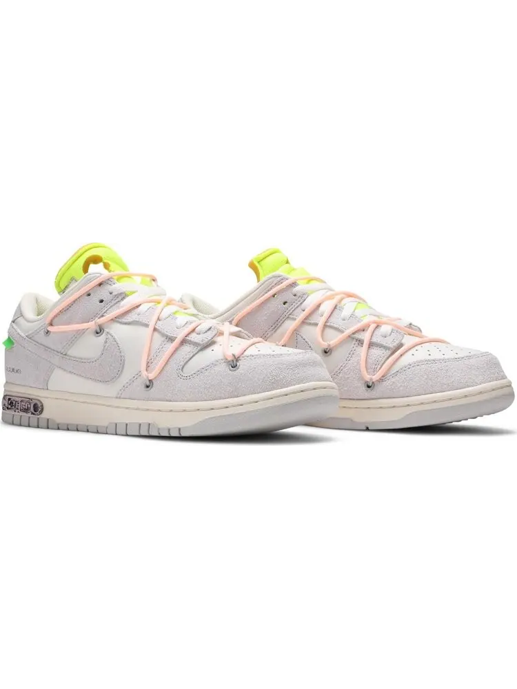 Кроссовки Nike Off-White x Dunk Low 'Lot 12 of 50' — изображение 8 из 10, белый