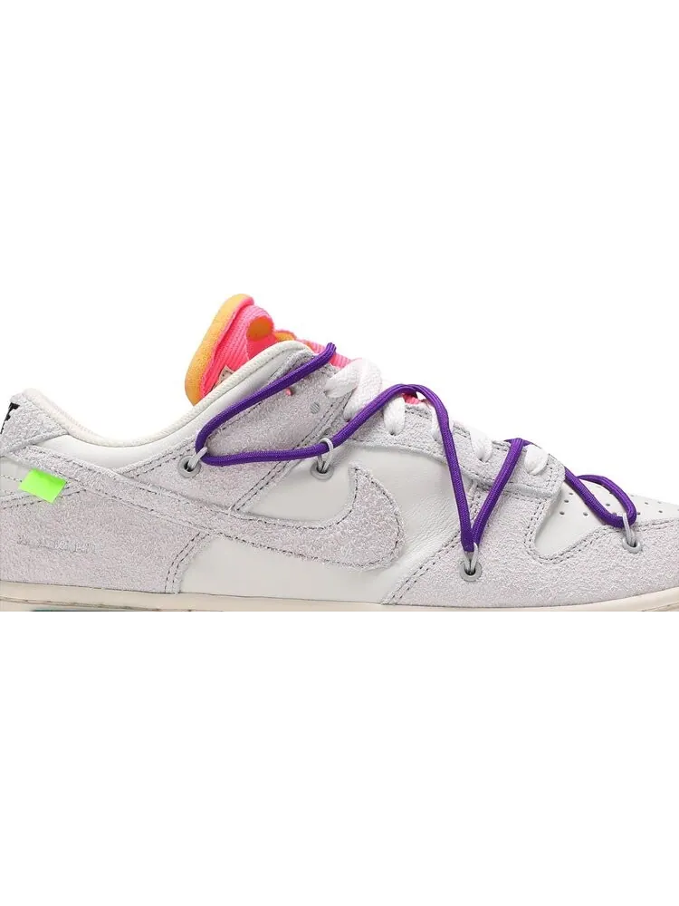 Кроссовки Nike Off-White x Dunk Low 'Lot 15 of 50' — изображение 2 из 8, белый