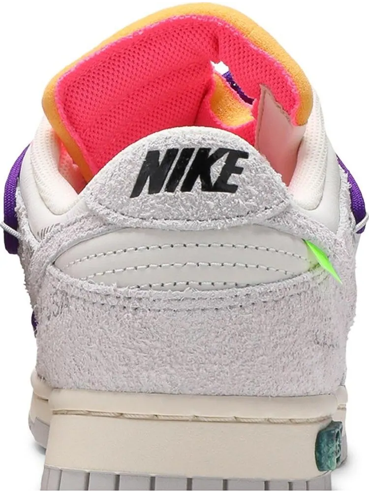 Кроссовки Nike Off-White x Dunk Low 'Lot 15 of 50' — изображение 7 из 8, белый