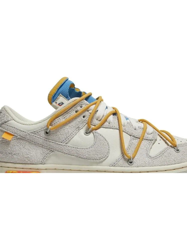 Кроссовки Nike Off-White x Dunk Low 'Lot 34 of 50' — изображение 2 из 8, белый