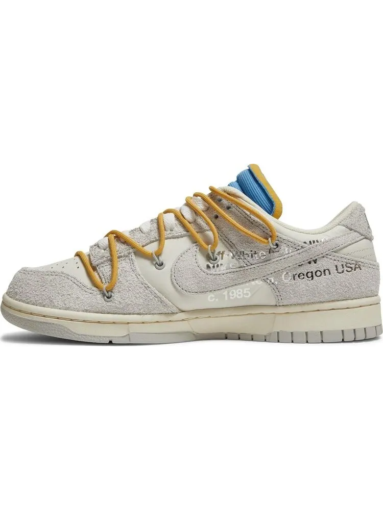 Кроссовки Nike Off-White x Dunk Low 'Lot 34 of 50' — изображение 3 из 8, белый