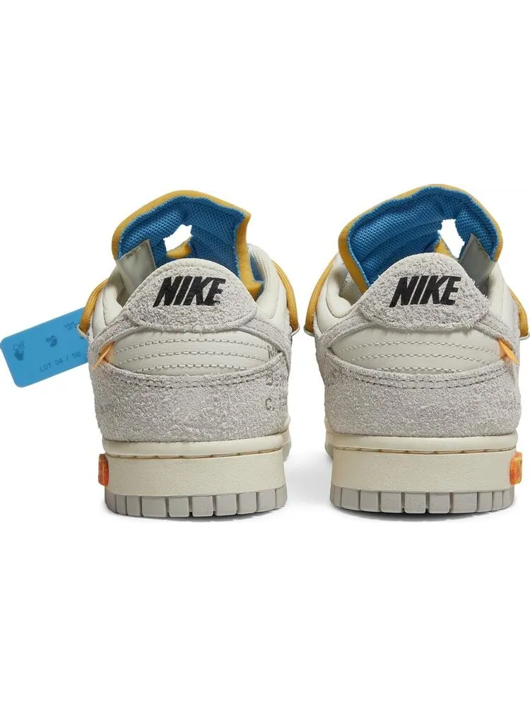 Кроссовки Nike Off-White x Dunk Low 'Lot 34 of 50' — изображение 6 из 8, белый