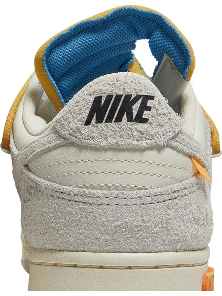 Кроссовки Nike Off-White x Dunk Low 'Lot 34 of 50' — изображение 7 из 8, белый