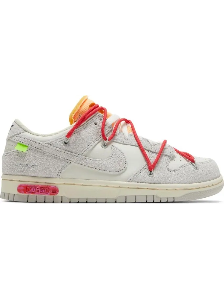 Кроссовки Nike Off-White x Dunk Low 'Lot 40 of 50' — изображение 1 из 8, белый