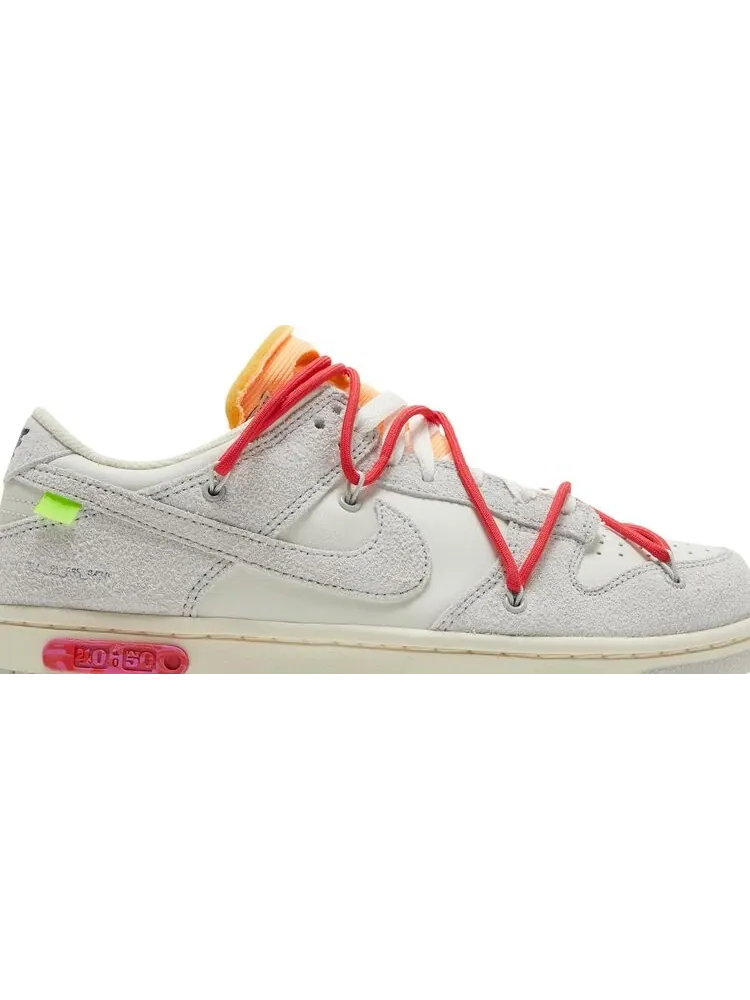 Кроссовки Nike Off-White x Dunk Low 'Lot 40 of 50' — изображение 2 из 8, белый