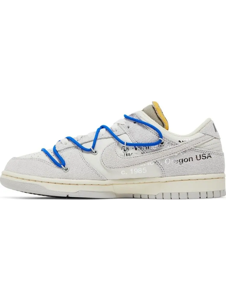 Кроссовки Nike Off-White x Dunk Low 'Lot 32 of 50' — изображение 3 из 8, белый