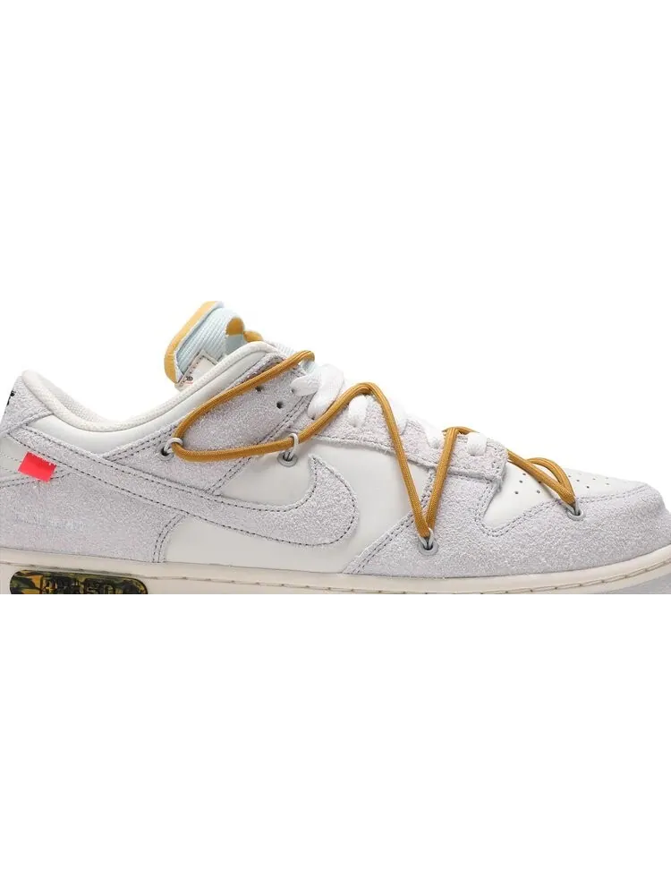Кроссовки Nike Off-White x Dunk Low 'Lot 37 of 50' — изображение 2 из 8, белый