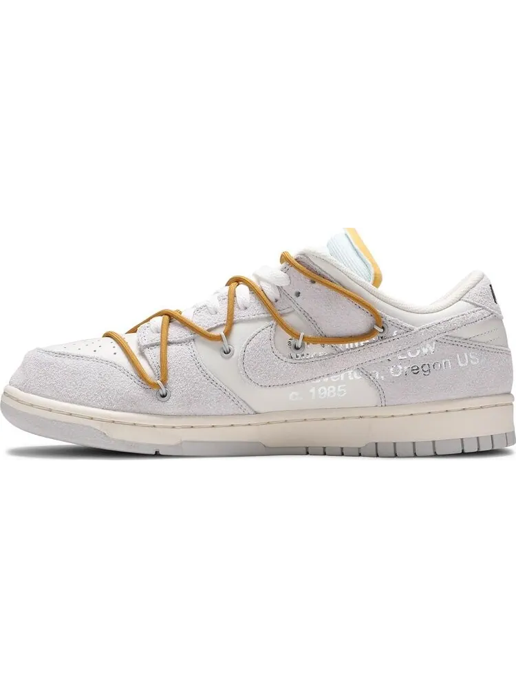 Кроссовки Nike Off-White x Dunk Low 'Lot 37 of 50' — изображение 3 из 8, белый
