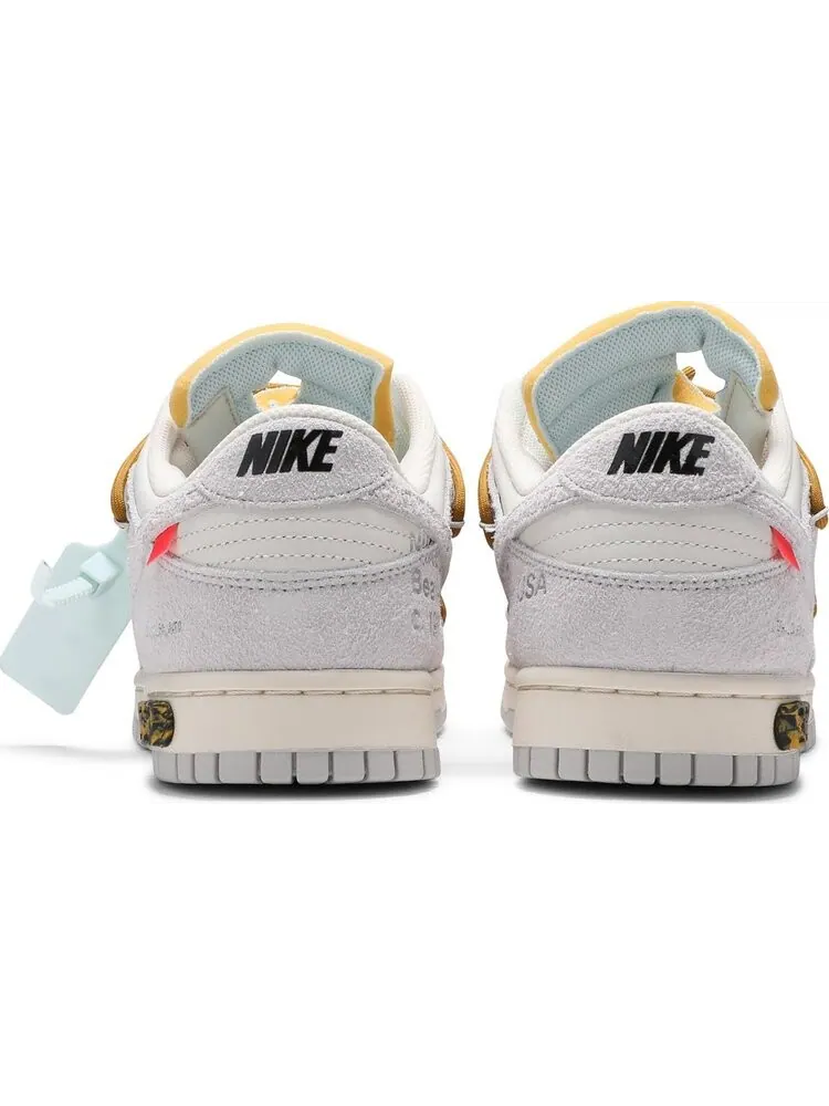 Кроссовки Nike Off-White x Dunk Low 'Lot 37 of 50' — изображение 6 из 8, белый