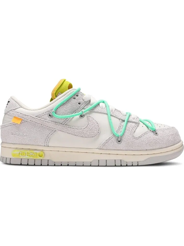 Кроссовки Nike Off-White x Dunk Low 'Lot 14 of 50' — изображение 1 из 8, белый