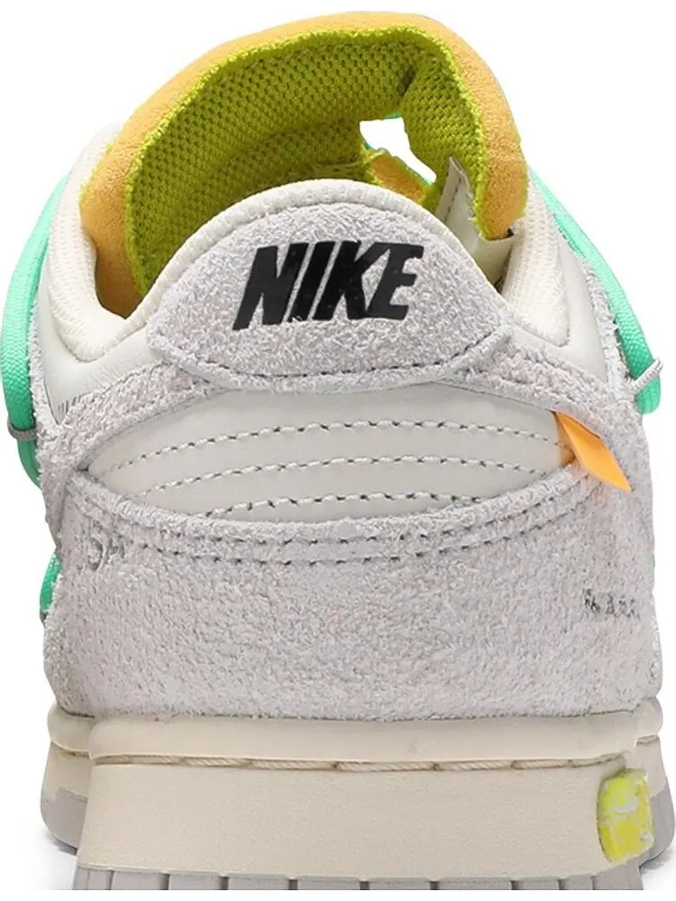 Кроссовки Nike Off-White x Dunk Low 'Lot 14 of 50' — изображение 7 из 8, белый