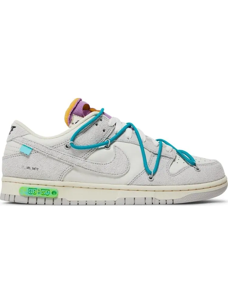 Кроссовки Nike Off-White x Dunk Low 'Lot 36 of 50' — изображение 1 из 8, белый