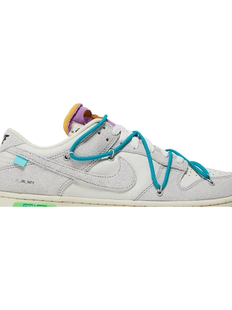 Кроссовки Nike Off-White x Dunk Low 'Lot 36 of 50' — изображение 2 из 8, белый