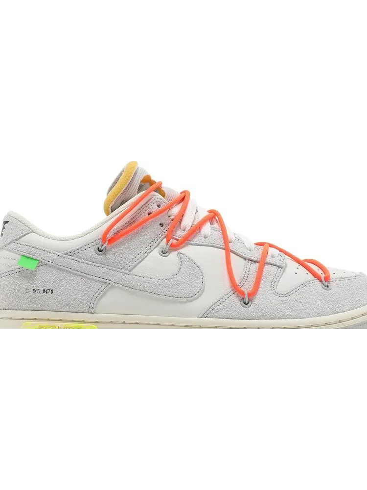 Кроссовки Nike Off-White x Dunk Low 'Lot 11 of 50' — изображение 2 из 10, белый