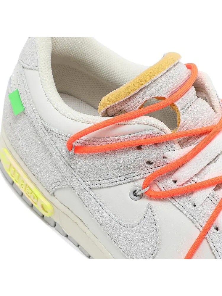 Кроссовки Nike Off-White x Dunk Low 'Lot 11 of 50' — изображение 9 из 10, белый