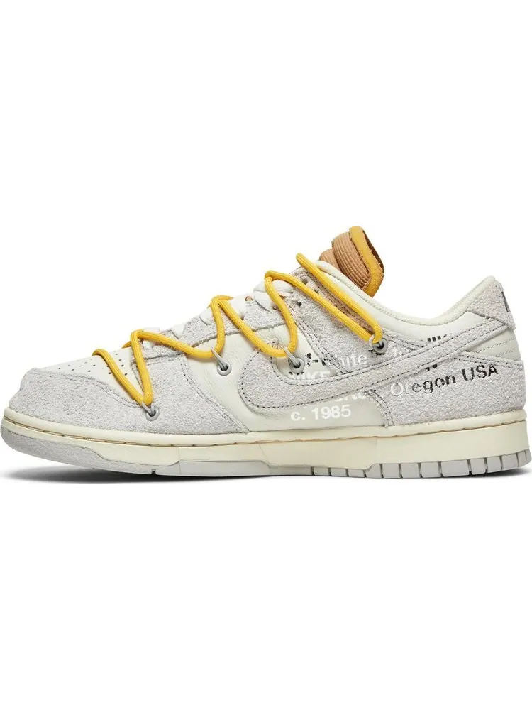 Кроссовки Nike Off-White x Dunk Low 'Lot 39 of 50' — изображение 3 из 8, белый