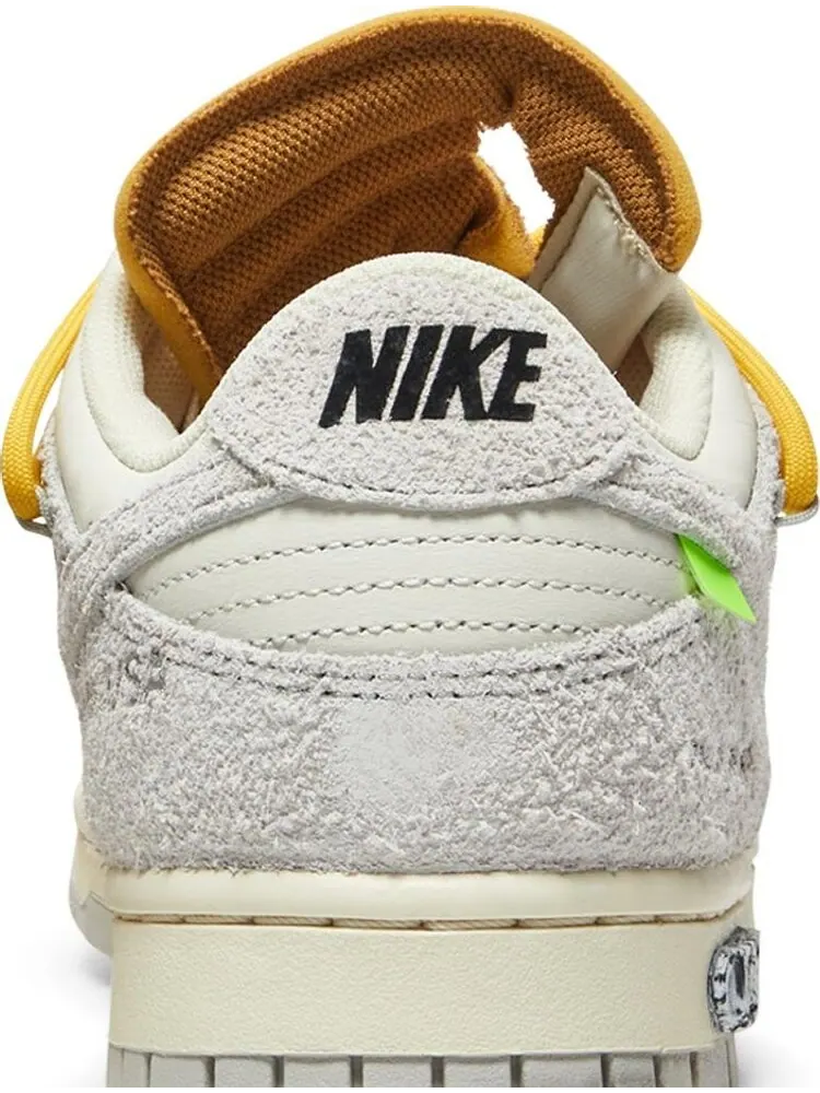 Кроссовки Nike Off-White x Dunk Low 'Lot 39 of 50' — изображение 7 из 8, белый