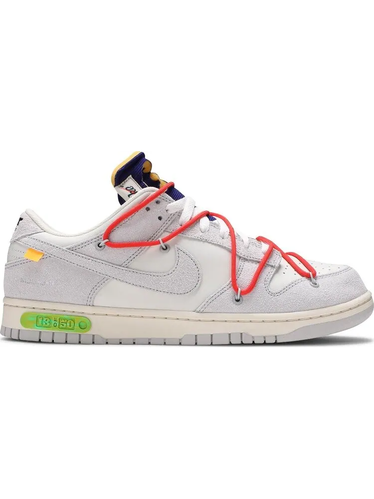 Кроссовки Nike Off-White x Dunk Low 'Lot 13 of 50' — изображение 1 из 8, белый