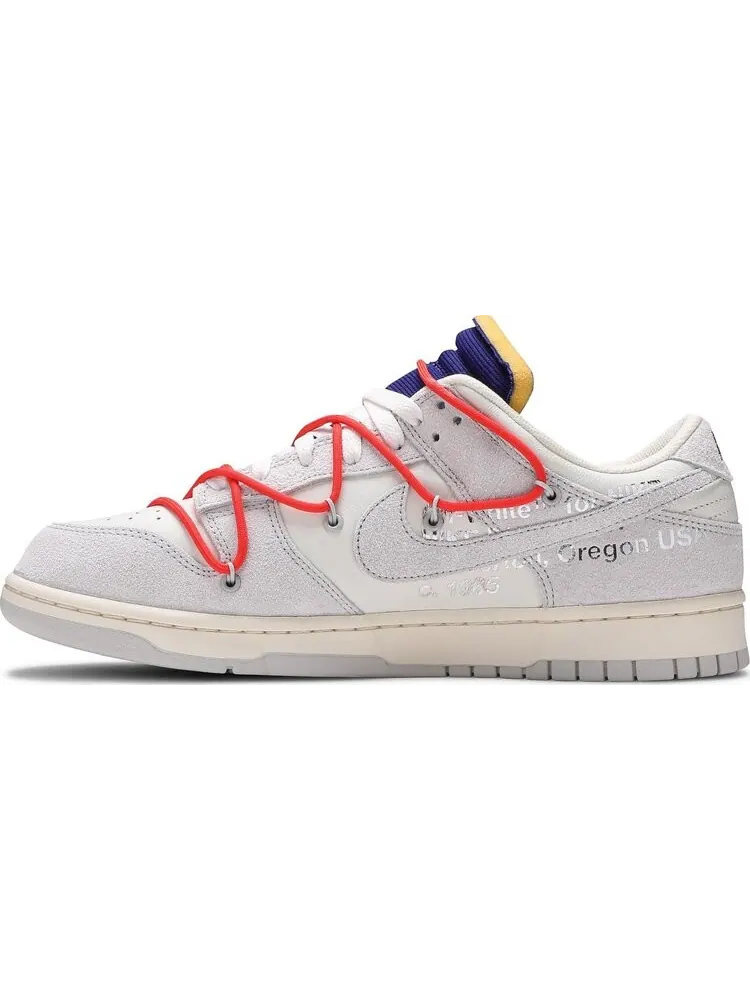 Кроссовки Nike Off-White x Dunk Low 'Lot 13 of 50' — изображение 3 из 8, белый