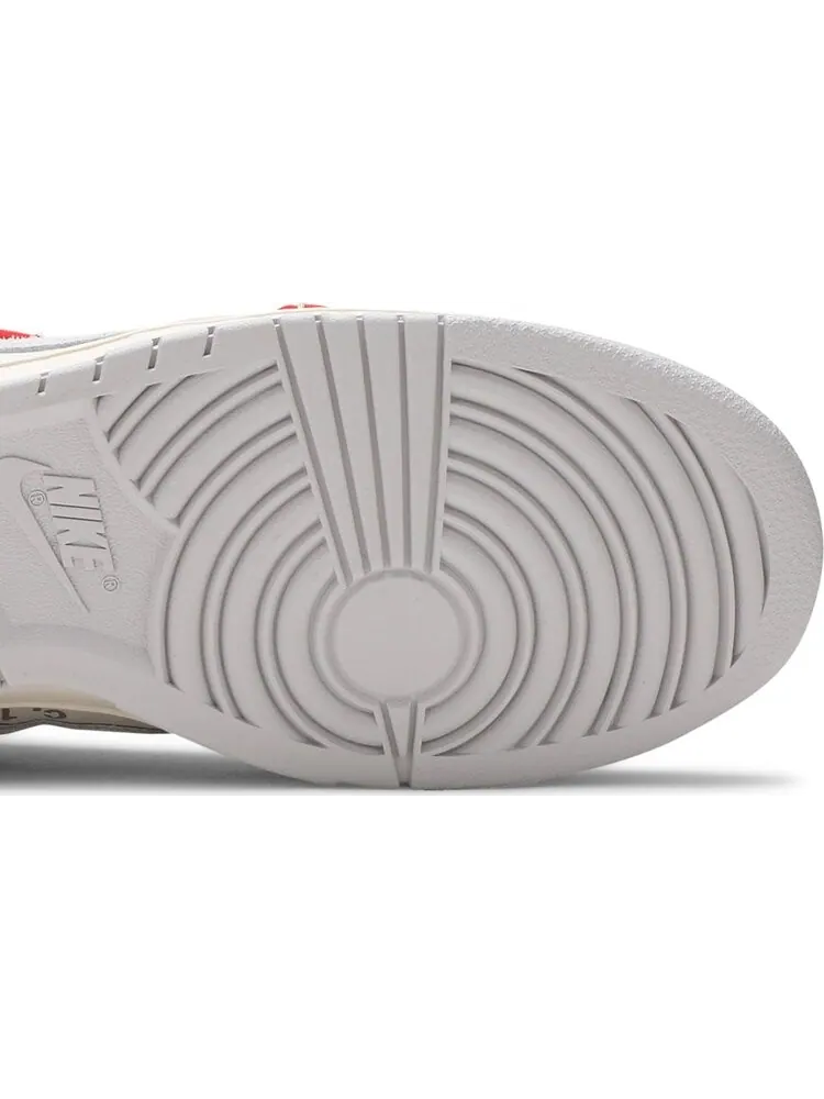 Кроссовки Nike Off-White x Dunk Low 'Lot 13 of 50' — изображение 5 из 8, белый