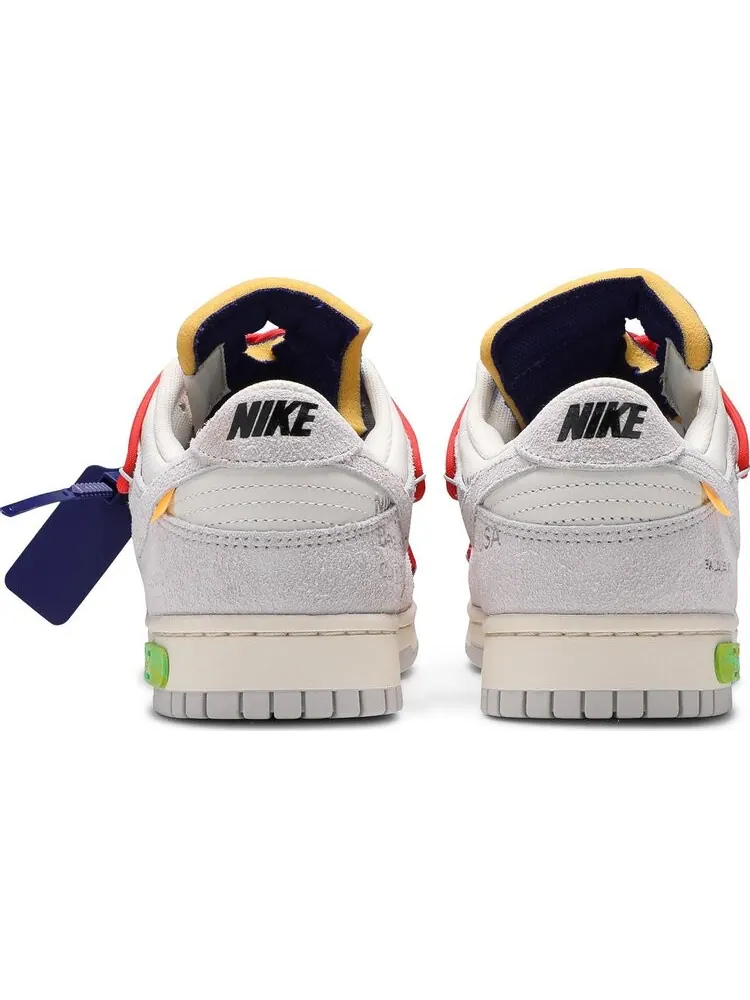 Кроссовки Nike Off-White x Dunk Low 'Lot 13 of 50' — изображение 6 из 8, белый